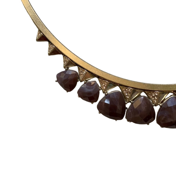 Simply Vera Vera Wang gold, purple stone necklace - Picture 2 of 8